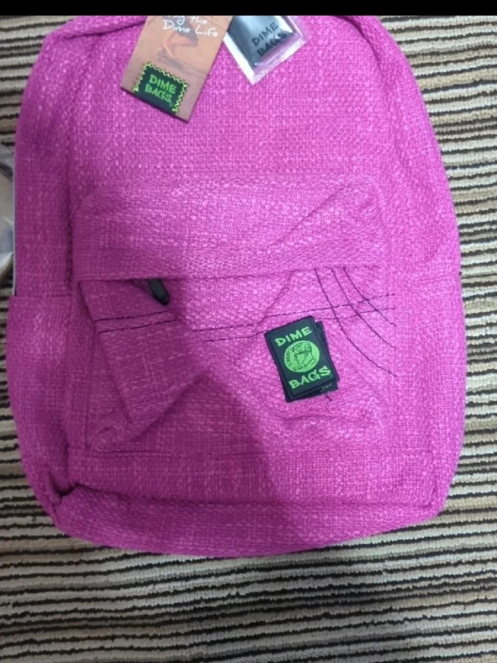 Dimebag Magenta Hemp Woven Backpack - Casual Men’s Bag ( Free Laptop With Bag )